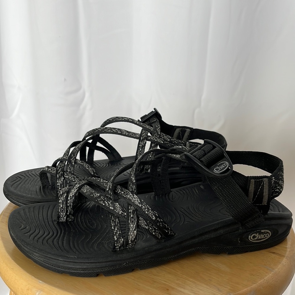 Chaco Black and Gray Women’s Z / Cloud X Sandals